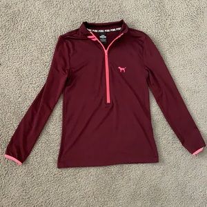 Victoria’s Secret pink 3/4 zip long sleeve